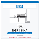 NGP 134NA Neoprene Bulb Perimeter Weatherstrip - Anodized Aluminum | National Guard