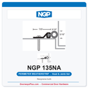 NGP 135NA Neoprene Bulb Perimeter Weatherstrip - Anodized Aluminum | National Guard