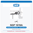 NGP 161NA Neoprene Bulb Perimeter Weatherstrip - Anodized Aluminum | National Guard