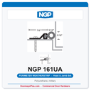 NGP 161UA Polyurethane Perimeter Weatherstrip - Anodized Aluminum | National Guard