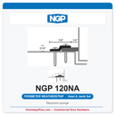NGP 120NA Neoprene Sponge Perimeter Weatherstrip - Anodized Aluminum | National Guard