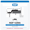 NGP 122NA Neoprene Sponge Perimeter Weatherstrip - Anodized Aluminum | National Guard
