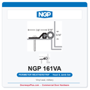NGP 161VA Vinyl Perimeter Weatherstrip - Anodized Aluminum | National Guard