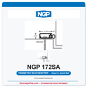 NGP 172SA Silicone Concealed Fastener Perimeter Weatherstrip - Anodized Aluminum | National Guard