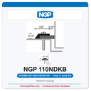 NGP 110NDKB Neoprene Sponge Perimeter Weatherstrip - Dark Bronze | National Guard