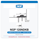 NGP 120NDKB Neoprene Sponge Perimeter Weatherstrip - Dark Bronze | National Guard