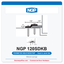 NGP 120SDKB Silicone Sponge Perimeter Weatherstrip - Dark Bronze | National Guard