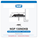 NGP 130NDKB Neoprene Sponge Perimeter Weatherstrip - Dark Bronze | National Guard