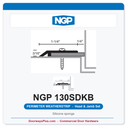 NGP 130SDKB Silicone Sponge Perimeter Weatherstrip - Dark Bronze | National Guard