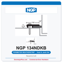 NGP 134NDKB Neoprene Bulb Perimeter Weatherstrip - Dark Bronze | National Guard