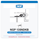 NGP 135NDKB Neoprene Bulb Perimeter Weatherstrip - Dark Bronze | National Guard