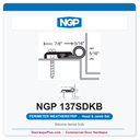 NGP 137SDKB Silicone Dense Bulb Perimeter Weatherstrip - Dark Bronze | National Guard