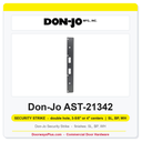 Don-Jo AST-21342 Security Strike | 1-3/4" x 18" | double hole, 3-5/8" or 4" centers | 13 ga. (.095)