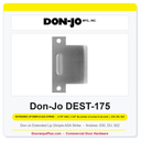 Don-Jo DEST-175 Extended Lip Dimple ASA Strike | 1-3/4" x 4-7/8"
