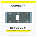 Don-Jo DL-11 Double Lip Strike | 6-3/4" x 2-3/4" | double lip, center-hung | 13 ga. (.095)
