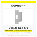 Don-Jo EST-175 Extended Lip ASA Strike | 1-3/4" x 4-7/8" | 4-7/8" ASA, 1-3/4" lip (center of screw to lip end) | 13 ga. (.095)