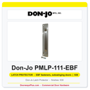 Don-Jo PMLP-111-EBF Latch Protector | 3" x 11" | EBF fasteners, outswinging doors | 12 ga. (.104)