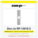 Don-Jo RP-13515-2 Remodeler Plate | 3-1/2" x 15" | double-lock / two-hole remodeler plate | .032"
