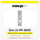 Don-Jo RP-26AD Remodeler Plate | 5" x 16" | Adams lock prep | .032"