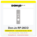 Don-Jo RP-26CO Remodeler Plate | 5" x 14" | Corbin Russwin lock prep | .032"