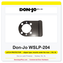 Don-Jo WSLP-204 Latch Protector | 5" x 4" | slipper type, mounts under the rose | 11 ga. (.135)