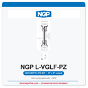 NGP L-VGLF-PZ Security Door Window Lite - 1/2" Lexan Polycarbonate | 9" x 9"