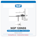 NGP 120NSS Neoprene Perimeter Weatherstrip - Stainless Steel | National Guard