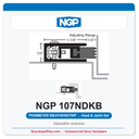NGP 107NDKB Adjustable Neoprene Perimeter Weatherstrip - Dark Bronze | National Guard