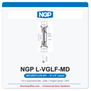 NGP L-VGLF-MD Security Door Window Lite - Security Grille + Hinged Panel | 9" x 9"