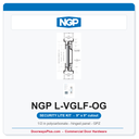NGP L-VGLF-OG Security Door Window Lite - Hinged Panel | 9" x 9"