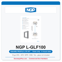 NGP L-GLF100 Square Profile Steel Door Window Lite Frame - Frame Only | 18 Ga Cold Rolled