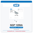 NGP 125NA EPDM Smoke-Rated Astragal Astragal Set - Anodized Aluminum | National Guard