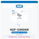 NGP 125NDKB EPDM Smoke-Rated Astragal Astragal Set - Dark Bronze | National Guard