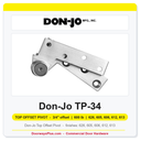 Don-Jo TP-34 Top Offset Pivot | 3/4" offset | 600 lb
