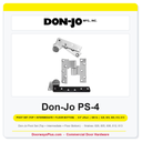 Don-Jo PS-4 Pivot Set (Top + Intermediate + Floor Bottom) | 3/4" offset | 600 lb
