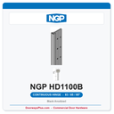 NGP HD1100B Concealed Geared Continuous Hinge Flush Mount 83/85/95" Black Anodized | National Guard