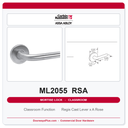 Corbin Russwin ML2055 RSA Classroom Mortise Lockset | Grade 1 Commercial