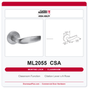 Corbin Russwin ML2055 CSA Classroom Mortise Lockset | Grade 1 Commercial