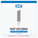 NGP HD1800A Concealed Geared Continuous Hinge Flush Mount 83/85/95" Clear Anodized | National Guard