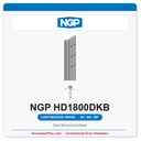 NGP HD1800DKB Concealed Geared Continuous Hinge Flush Mount 83/85/95" Dark Bronze Anodized | National Guard