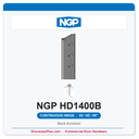 NGP HD1400B Concealed Geared Continuous Hinge Flush Mount 83/85/95" Black Anodized | National Guard