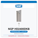 NGP HD2400DKB Concealed Geared Continuous Hinge Flush Mount 83/85/95" Dark Bronze Anodized | National Guard