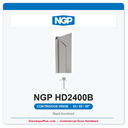 NGP HD2400B Concealed Geared Continuous Hinge Flush Mount 83/85/95" Black Anodized | National Guard