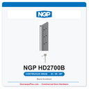 NGP HD2700B Concealed Geared Continuous Hinge Flush Mount 83/85/95" Black Anodized | National Guard