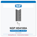 NGP HD4100A Concealed Swing-Clear Geared Continuous Hinge 83/85/95" Clear Anodized | National Guard