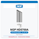 NGP HD5700A Full Surface Geared Continuous Hinge 83/85/95" Clear Anodized | National Guard