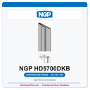 NGP HD5700DKB Full Surface Geared Continuous Hinge 83/85/95" Dark Bronze Anodized | National Guard