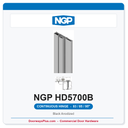 NGP HD5700B Full Surface Geared Continuous Hinge 83/85/95" Black Anodized | National Guard