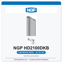 NGP HD2100DKB Full Surface Swing-Clear Geared Continuous Hinge 83/85/95" Dark Bronze Anodized | National Guard
