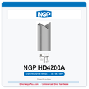 NGP HD4200A Half Surface Swing-Clear Geared Continuous Hinge 83/85/95" Clear Anodized | National Guard